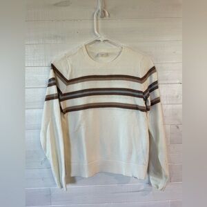 Abercrombie & Fitch kids Crewneck Sweater - Cream, Blue and Brown